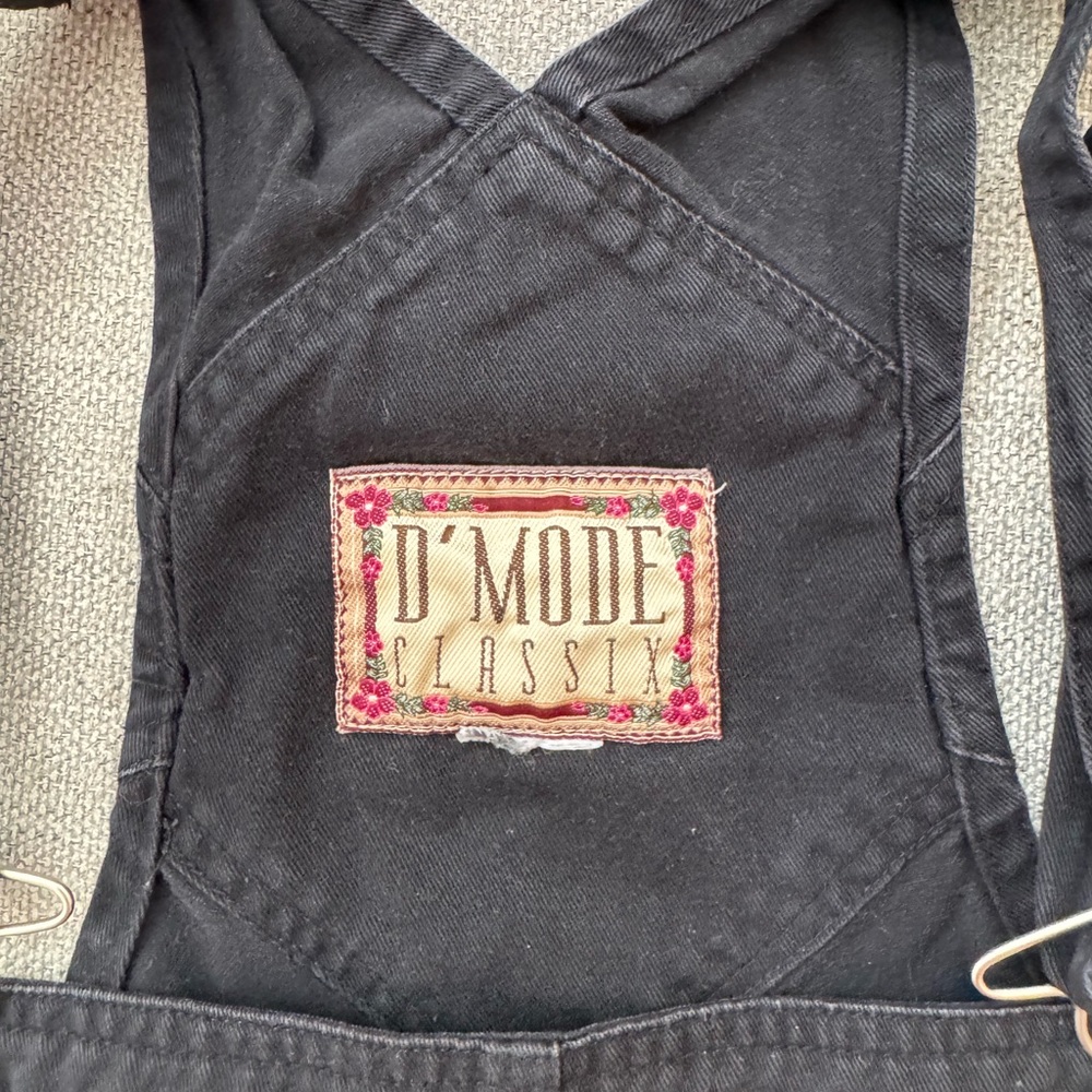 Vintage D'Mode Black Shortalls